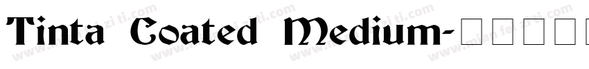 Tinta Coated Medium字体转换